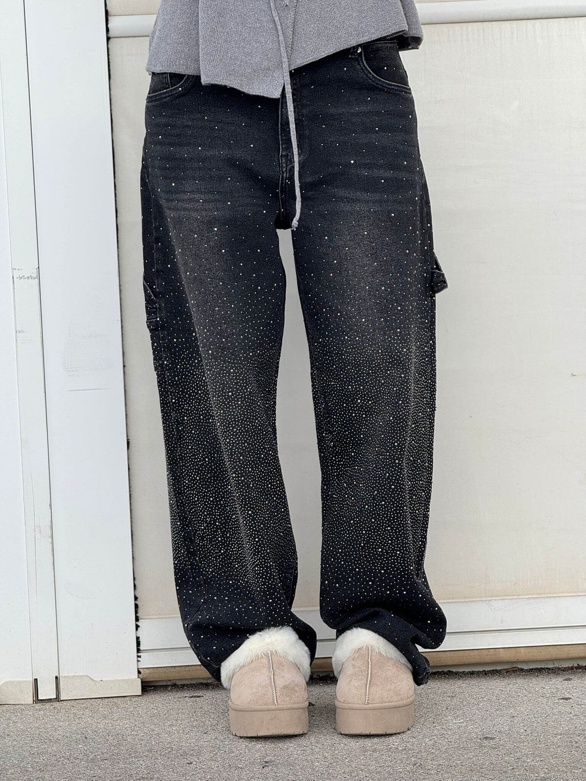 Calça Jeans Balloon Carpenter Brilhante